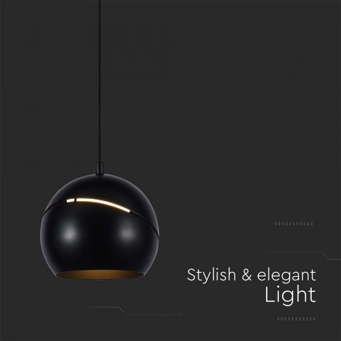 8.5W(850Lm) LED design lamp, IP20, V-TAC, black, 120x1620mm, warm white light 3000K