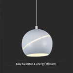 8,5W(850Lm) LED-designarmatur, IP20, V-TAC, off-white, 120x1620mm, varmvitt ljus 3000K