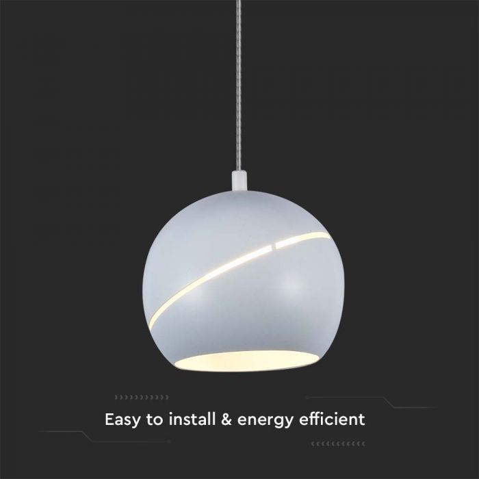 8,5W(850Lm) LED-designarmatur, IP20, V-TAC, off-white, 120x1620mm, varmvitt ljus 3000K