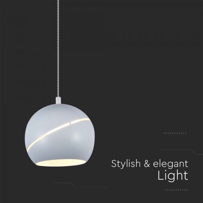 8,5W(850Lm) LED-designarmatur, IP20, V-TAC, off-white, 120x1620mm, varmvitt ljus 3000K