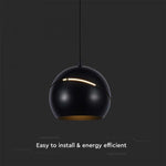 8,5W(850Lm) LED-designarmatur, IP20, V-TAC, svart, F, 120x1600mm, varmvitt ljus 3000K