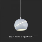 8,5W(850Lm) LED-designarmatur, IP20, V-TAC, vit, F, 120x1600mm, varmvitt ljus 3000K