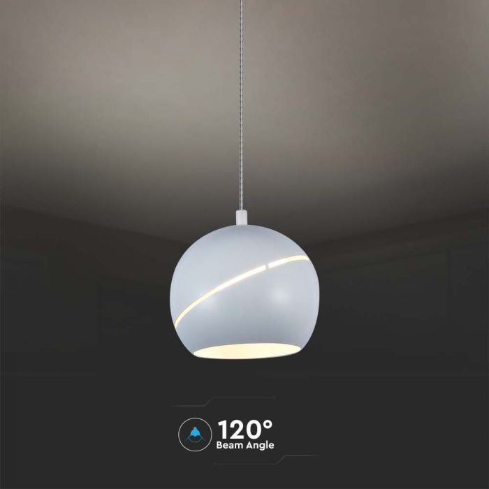 8,5W(850Lm) LED-designarmatur, IP20, V-TAC, vit, F, 120x1600mm, varmvitt ljus 3000K