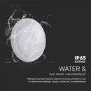 8/60/16W/20W(6000Lm) LED V-TAC SAMSUNG apaļš kupola gaismeklis ar mikroviļņu sensoru, IP65, balts, dimmējams, garantija  5 gadi, 3IN1