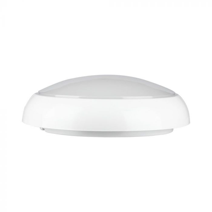 8/60/16W/20W(6000Lm) LED V-TAC SAMSUNG apaļš kupola gaismeklis ar mikroviļņu sensoru, IP65, balts, dimmējams, garantija  5 gadi, 3IN1