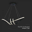 SUPERACTION_24W(3240Lm) LED-designarmatur, IP20, V-TAC, svart, varmvitt ljus 3000K