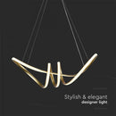 24W(3240Lm) LED dizaina gaismeklis, IP20, V-TAC, šampanieša krāsā, silti balta gaisma 3000K