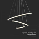 SUPERACTION 32W(3880Lm) LED design luminaire, IP20, V-TAC, black, 600-400-200mm, warm white light 3000K