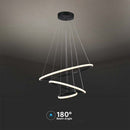 SUPERACTION 32W(3880Lm) LED design luminaire, IP20, V-TAC, black, 600-400-200mm, warm white light 3000K