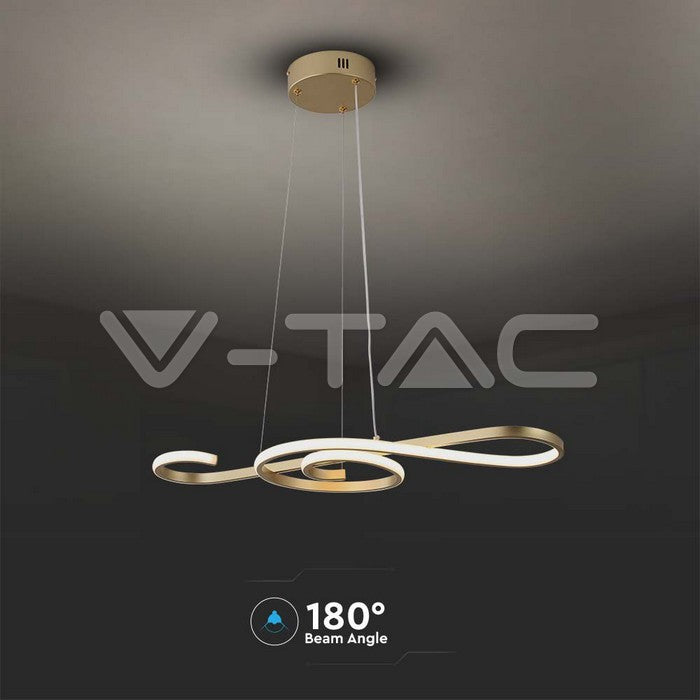 SUPERACTION_18W (2260lm) LED dekorationslampa 700*250 guld 3000K