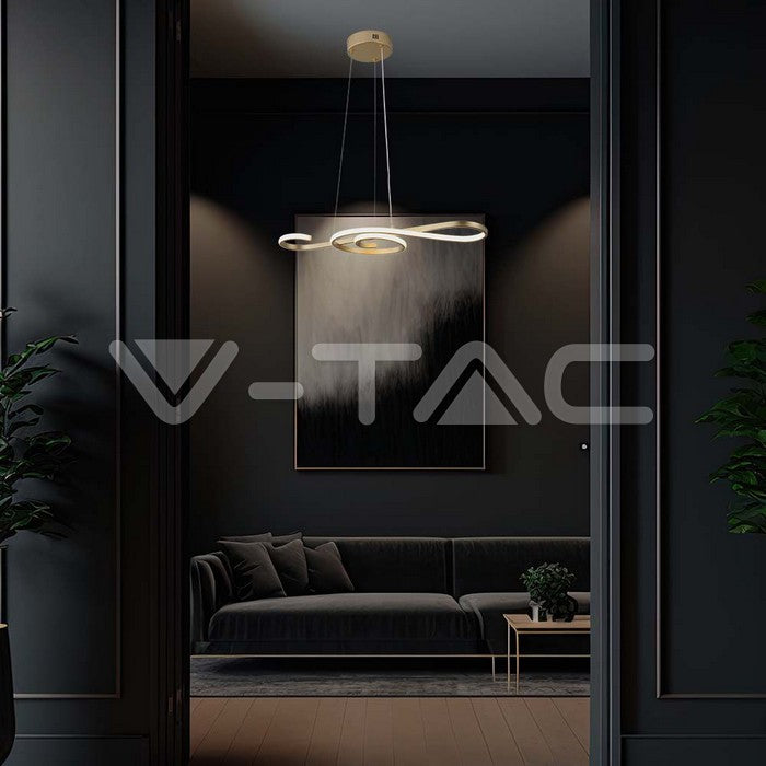 SUPERACTION_18W (2260lm) LED dekorationslampa 700*250 guld 3000K