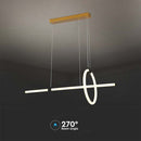 SUPERACTION_16W(1820Lm) светодиодный дизайнерский светильник, IP20, V-TAC, черный, 860x300mm, теплый белый свет 3000K