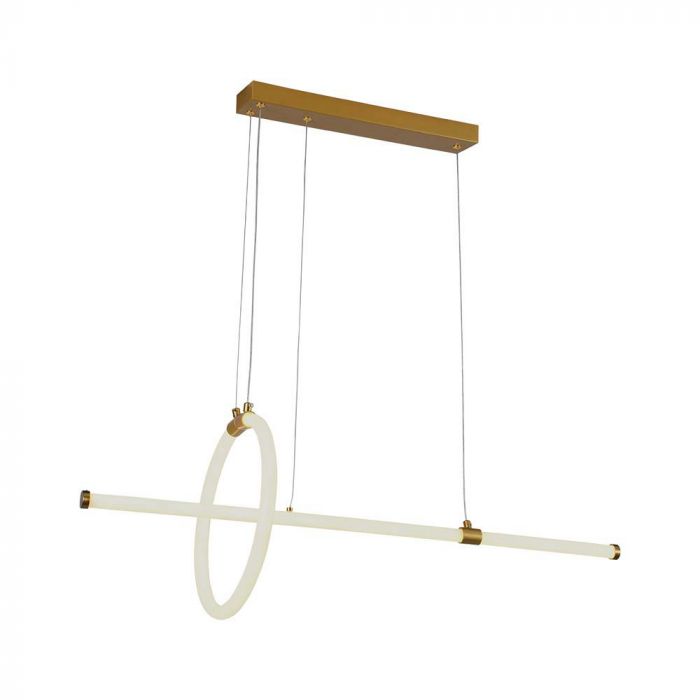 SUPERACTION_16W(1820Lm) LED-designarmatur, IP20, V-TAC, guld, 860x300mm, varmvitt ljus 3000K