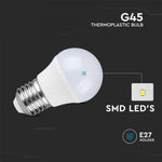 E27 3,7W (320Lm) LED-lampa, G45, V-TAC SAMSUNG, IP20, neutralvit 4000K