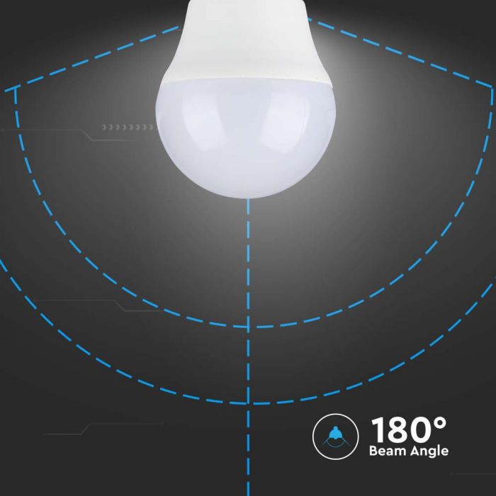 E27 3.7W(320Lm) LED-pirn, G45, V-TAC SAMSUNG, IP20, neutraalne valge 4000K