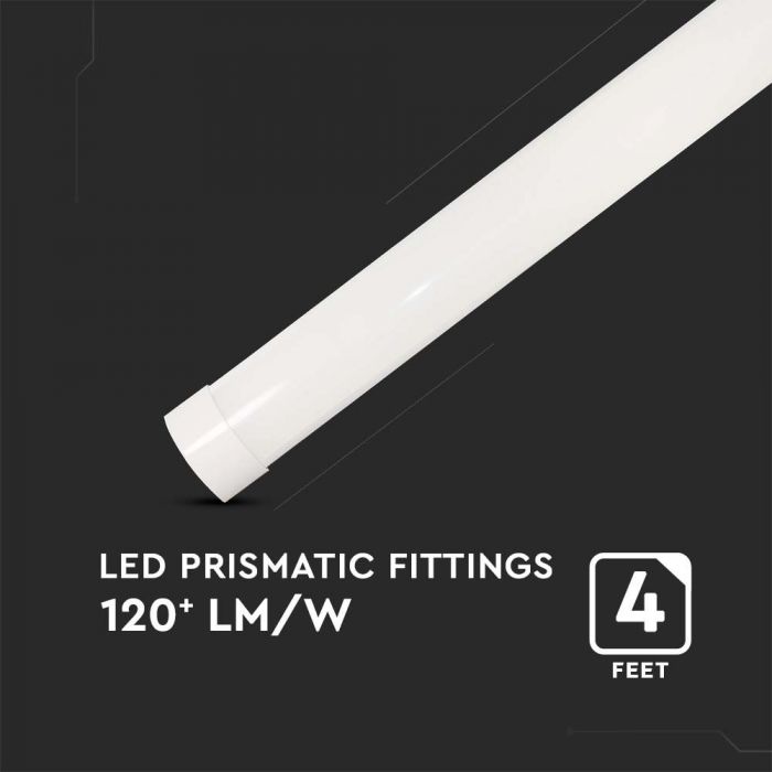 40W(4800Lm) LED lineārais gaismkelis, 120cm, V-TAC, IP20, auksti balta gaisma 6500K