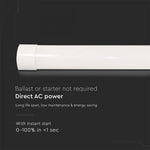 40W (4800Lm) LED lineaarne valgusti, 120cm, V-TAC, IP20, jaheda valge 6500K