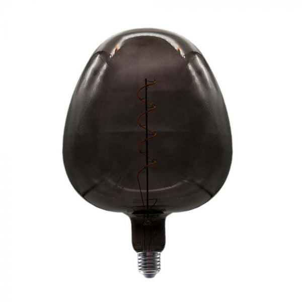 E27 4W LED decorative Filament bulb, V-TAC, IP20, 190x275mm, black, glass