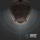 E27 4W LED dekorativ glödlampa, V-TAC, IP20, 190x275mm, svart, glas