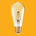 12 meter vattentätt snöre komplett med 10 glödlampor E27 2W(210Lm) LED-lampa Filament, ST64, varmvitt ljus 2700K, snöre med EU-kontakt i början och förseglad sockel i slutet