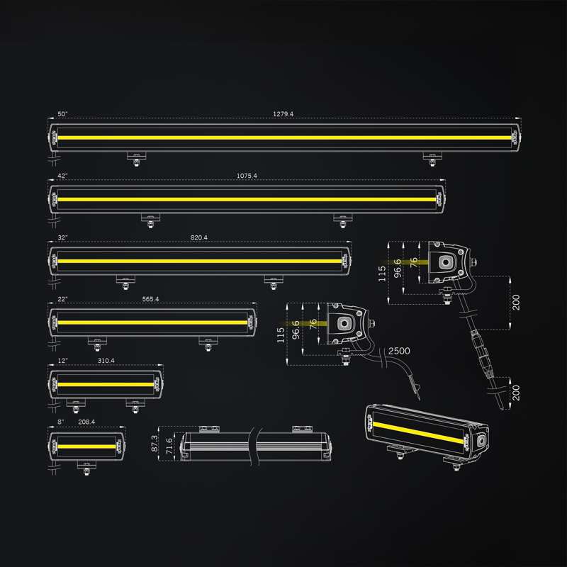 SIBERIA  XP DR LED BAR 32″LED tālās gaismas lukturi Dzeltens/balts pozīcijas sensors | Xperience režīms