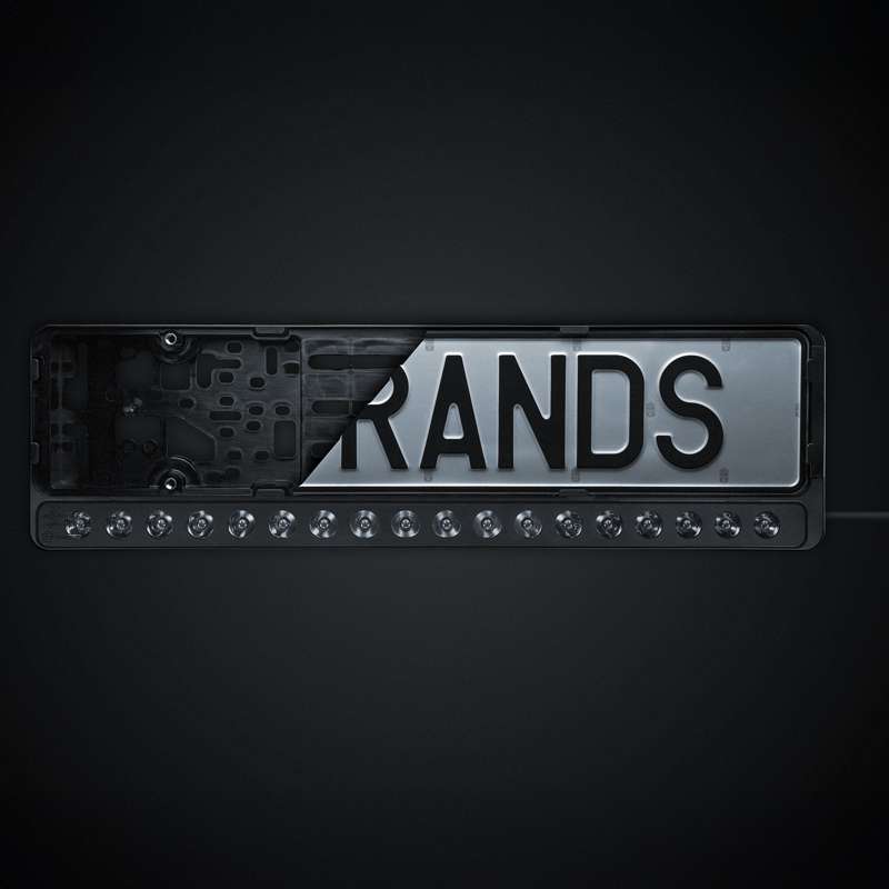 Strands Nuuk E-Line Black 20” 9-36v LED papildlukturis numura zīmes rāmī – 8100 lm, ECE R149, derīgs tehniskajai apskatei