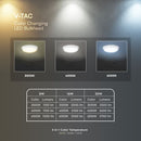 8W/16W/20W(1100–2700Lm) LED kupolveida gaismeklis ar avārijas funkciju un mikroviļņu sensoru, V-TAC VT-8633, SMD CREE, 135Lm/W, IP54, IK08, balts, Ø320x100mm, 110°, 3 gadu garantija, CCT 3in1