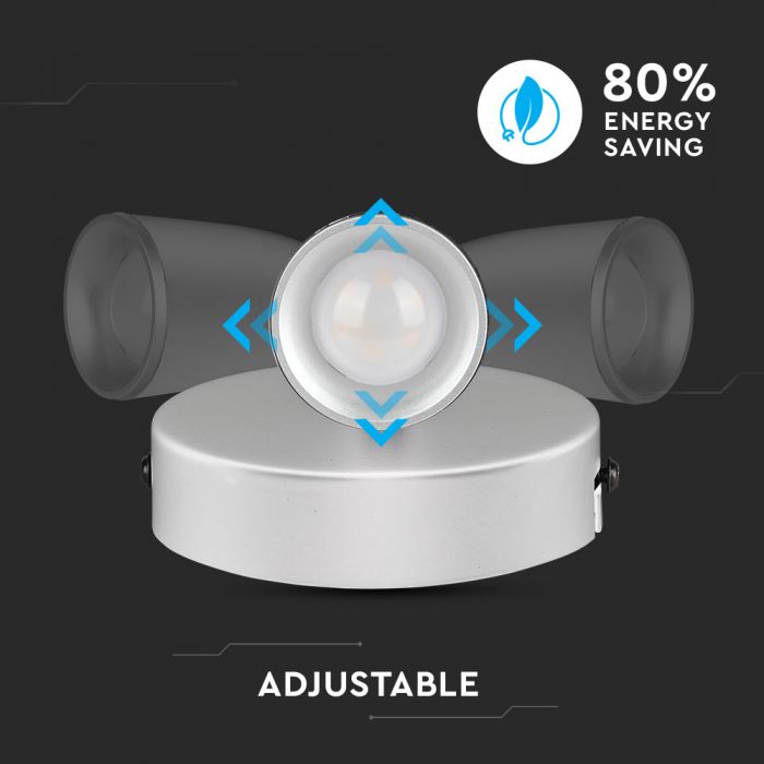 4.5W(420Lm) LED Wall lamp, V-TAC, IP20, white, neutral white light 4000K