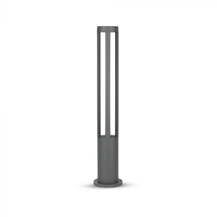 10W(450Lm) LED-trädgårdslampa, grått hölje, 80 cm, IP65, V-TAC, varmvitt ljus 3000K