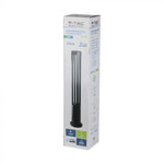 10W(450Lm) LED-trädgårdslampa, grått hölje, 80 cm, IP65, V-TAC, varmvitt ljus 3000K