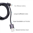 1,5 m USB-kabel svart, gjord för Apple-produkter - stöder iPhone, iPad, iPod etc., V-TAC