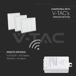 Viedais uztvērējs ar Wifi, saderīgs ar V-TAC Smart Light lietotni, Google home un Amazon Alexa (sader ar SKU: 8460,8461,8462)