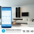 16A 2.4Ghz SMART temperature, humidity sensor, ALEXA and GOOGLE HOME compatible, V-TAC, IP20