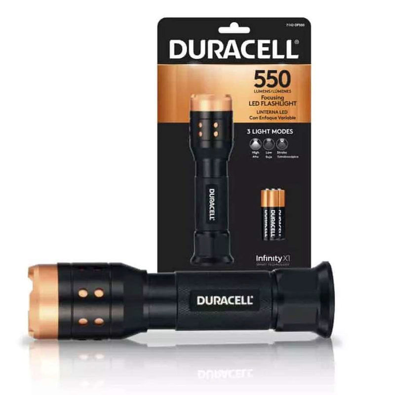 Duracell Led lukturis 550L, 100M, IPX4, 15h, AAA komplektā