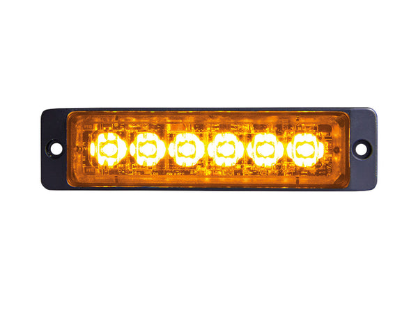 STRANDS 18W 12-24V LED strobo gaismeklis, IP66/68, 113.00 x 29.00 x 9.20mm, vads 2m, melns