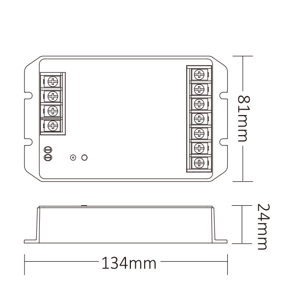 HR5 5 IN 1LED kontrolieris (2,4 GHz) Izeja Max 30A DC 12-48V