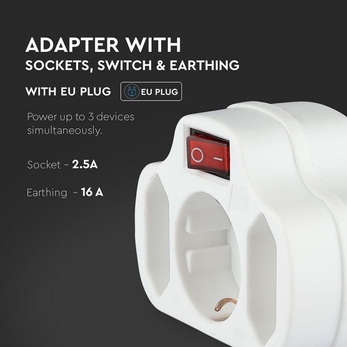 Adapter 16A, 3500W, AC:230V, IP20, V-TAC