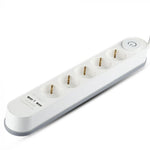 3m pikendusjuhe, 5 pistikupesa, IP20 16A 250V 3680W, 2 USB, V-TAC
