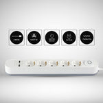 3m pikendusjuhe, 5 pistikupesa, IP20 16A 250V 3680W, 2 USB, V-TAC