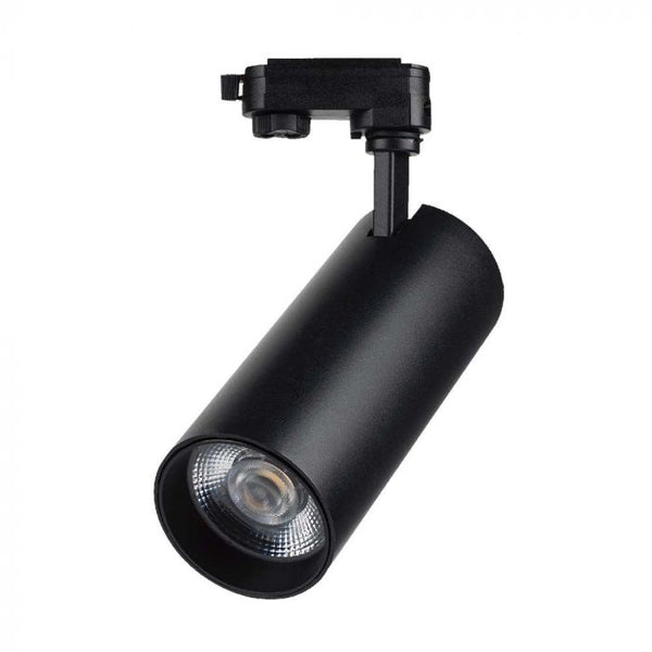 40W(3150Lm) LED Track light, V-TAC, IP20, warranty 2 years, black with black reflector 3IN1