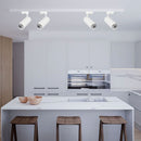 Светодиодный трековый светильник 40W(3150Lm), V-TAC, IP20, гарантия 2 года, белый с белым отражателем, 3IN1(2700/4000/6000K)