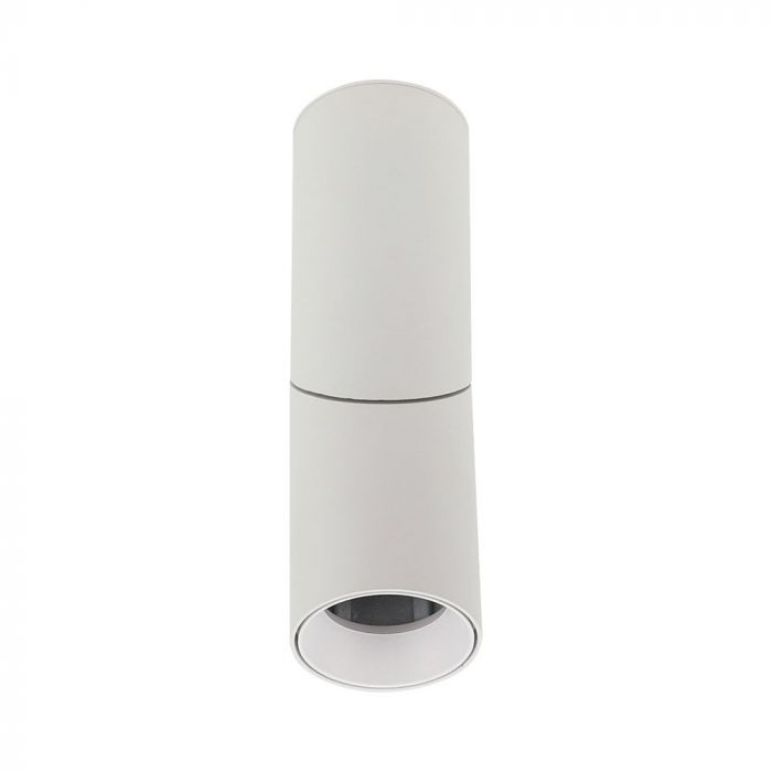 GU10 Virsapmetuma karkass stiprināšanai pie griestiem, balts,  197 x Ø59.5 mm, Max 35W, V-TAC