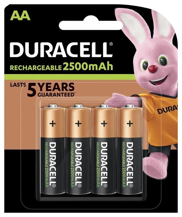 Duracell Rechargeable Accu Stay Charged 2500mAh HR6 AA (LR6), 4 gab.