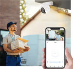 EZVIZ H80x Dual 4K resolutsiooniga, pööratav Wi-Fi kaamera, värviline öönägemine, toetab MicroSD-kaarti (kuni 512 GB) ja EZVIZ pilvesalvestust, kahepoolne kõne.