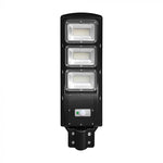 12W (1200Lm) LED päikesepaneelide tänavavalgustus, V-TAC, IP65, must, jaheda valge valgus 6000K