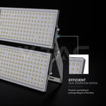 500W(67500Lm) LED CREE prožektors, V-TAC, IP65, melns, auksti balta gaisma 6500K