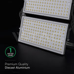 500W(67500Lm) LED CREE prožektors, V-TAC, IP65, melns, auksti balta gaisma 6500K