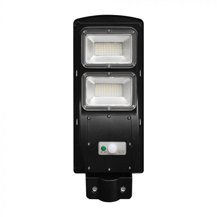 8W (1000Lm) LED päikesepaneelide tänavavalgusti, V-TAC, IP65, must, jaheda valge valgus 6000K
