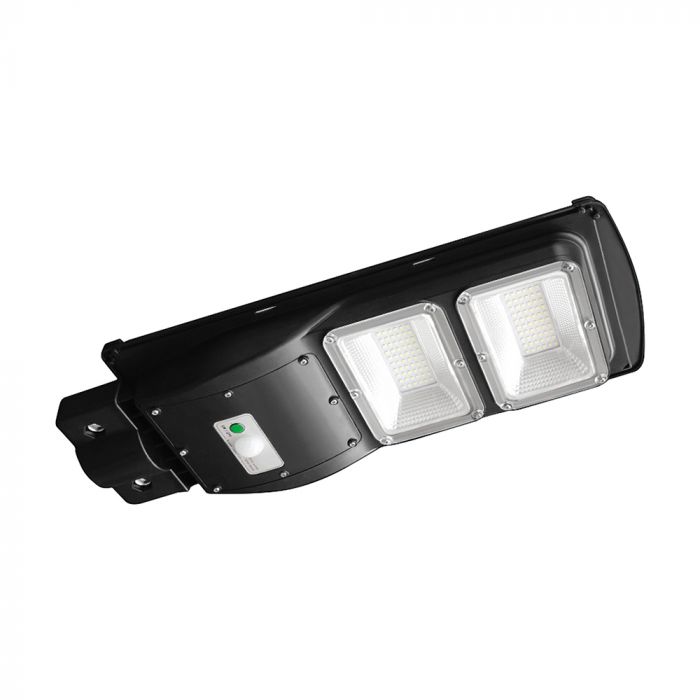 8W (1000Lm) LED päikesepaneelide tänavavalgusti, V-TAC, IP65, must, jaheda valge valgus 6000K