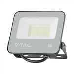 30W(5550Lm) LED Spotlight, V-TAC, IP65, black body and gray glass, warranty 2 years, cold white light 6500K